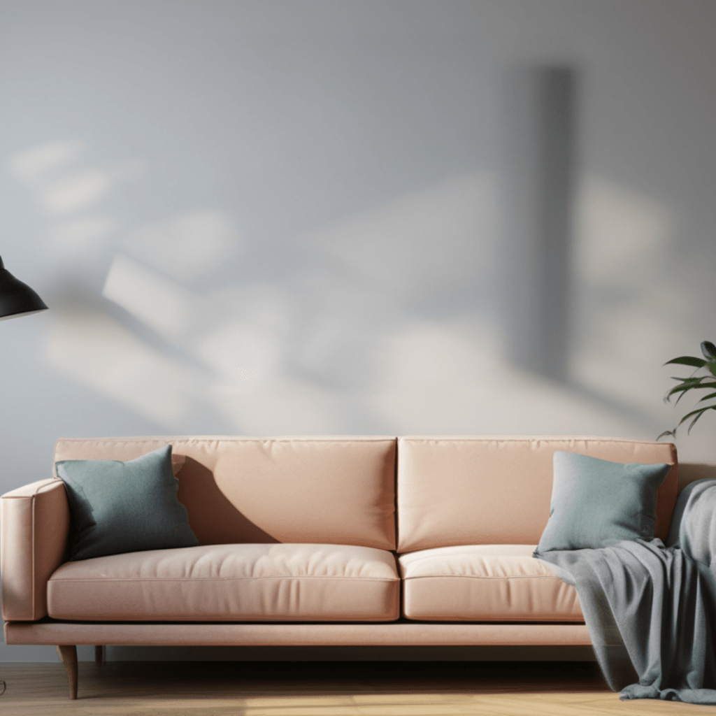 blank space mock up in living room wall