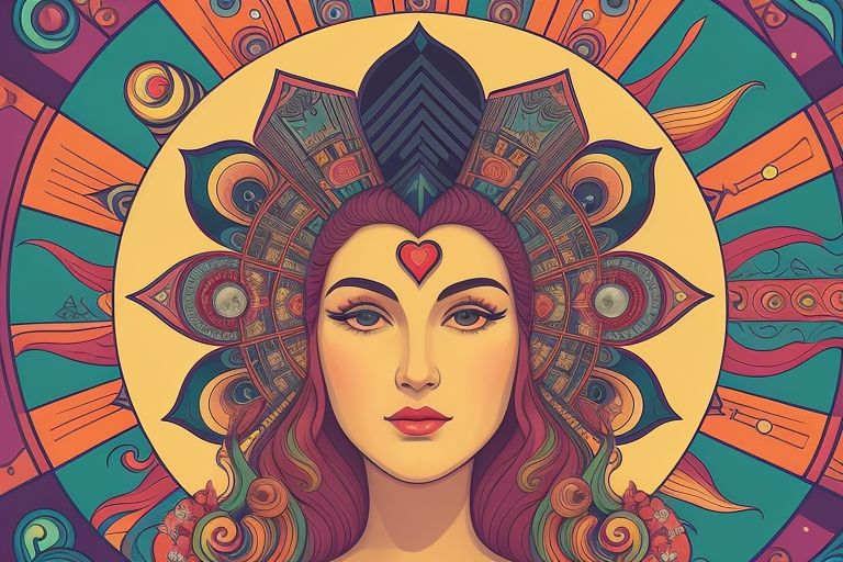 escapism art featuring a woman face profile