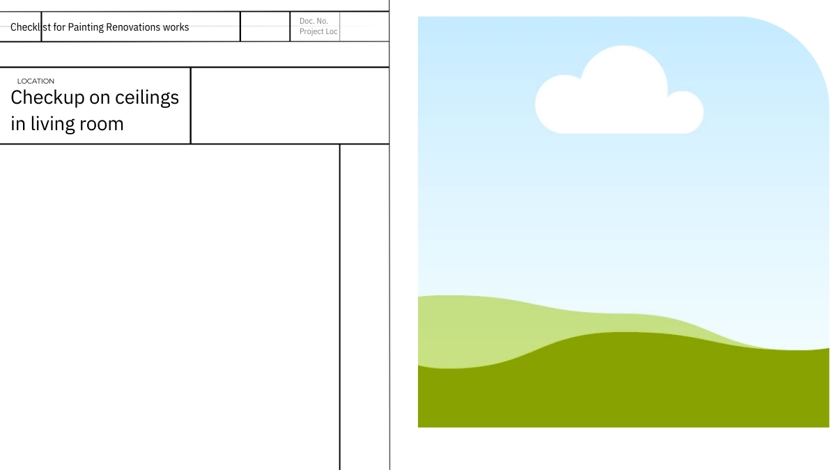 blank pre renovation painting worksheet