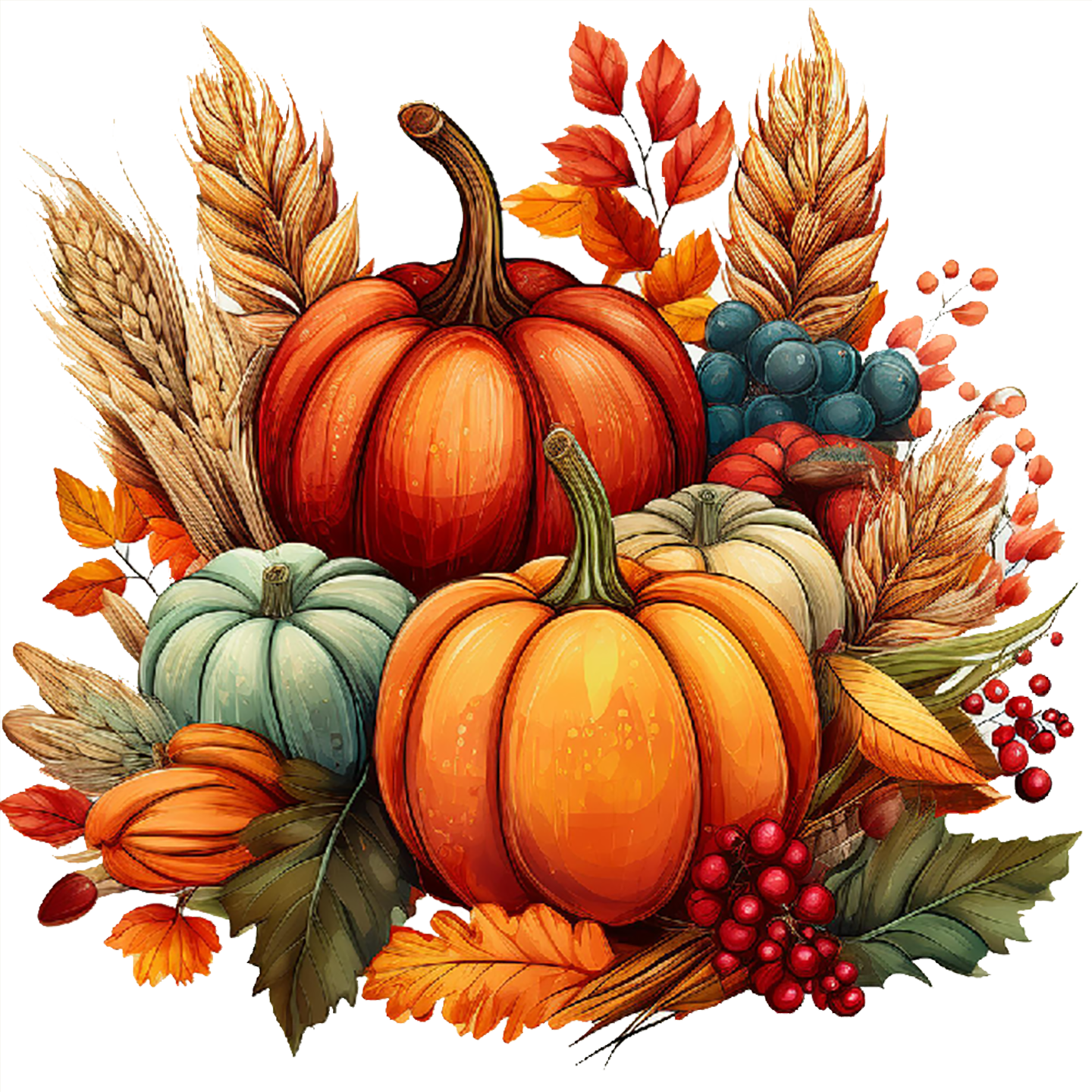 autumn fall decoration clipart 