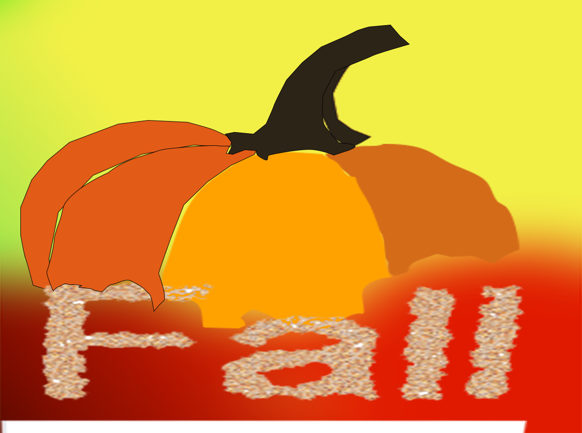 fall pumpkin idea for greeting card