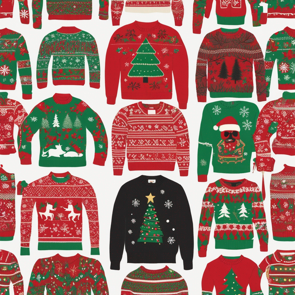 ugly sweater artistic patern
